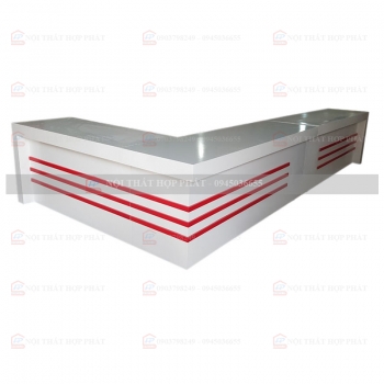 Quầy Lễ Tân Thấp QLTTG615 - Quầy Thu Ngân, Quầy Trung Tâm, Quầy Gỗ Công Nghiệp Hiện Đại